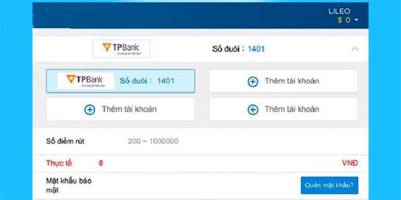 Rút phần thắng cược thành công chỉ trong 4 bước